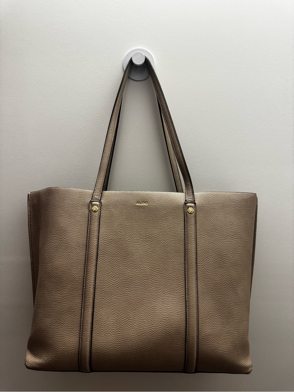 Aldo Taupe Tote Bag with Dual Shoulder Straps